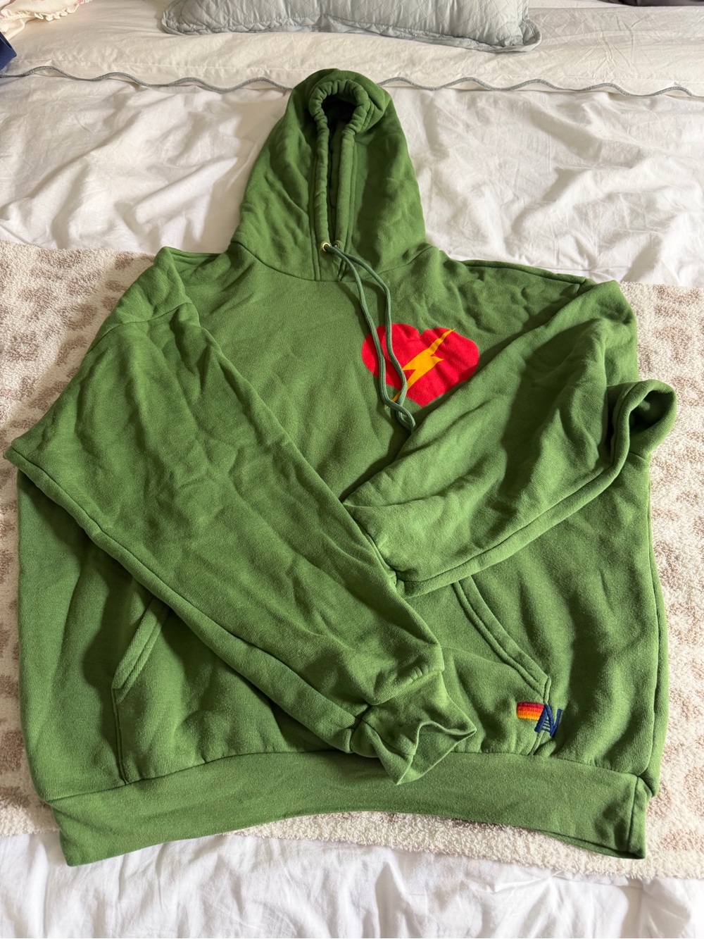 Aviator Nation BOLT HEART PULLOVER RELAXED HOODIE